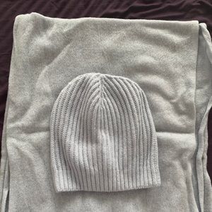 Club Monaco matching cashmere scarf and hat